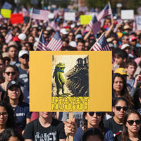 Resist Frog Protest Sign Stand Against Free Portland Protest - Wonder Print Shop