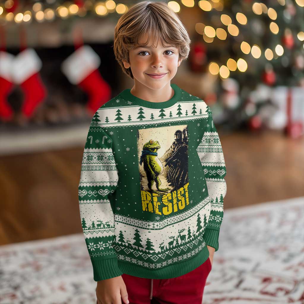 Resist Frog Ugly Christmas Sweater Stand Against Free Portland Protest - Wonder Print Shop