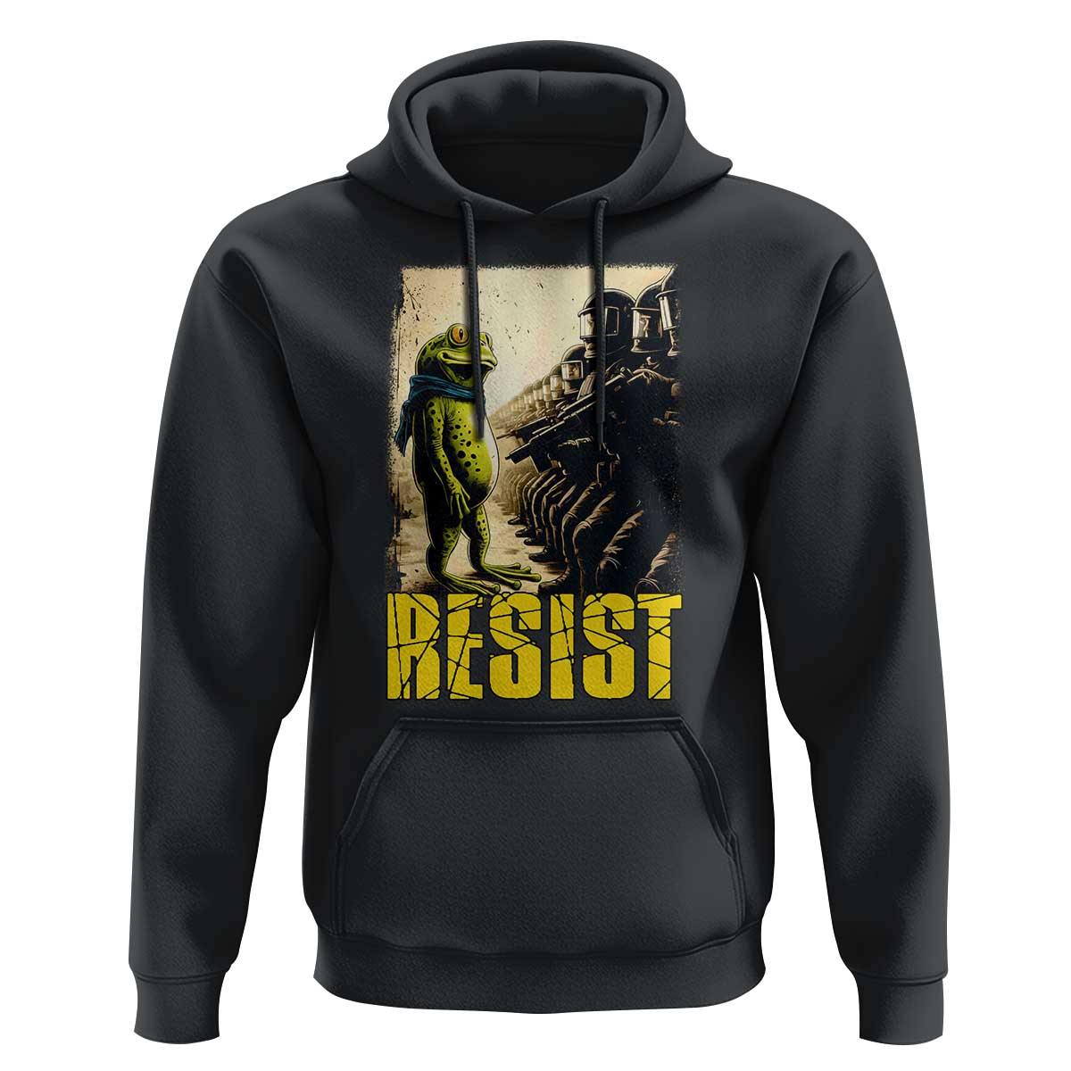 Resist Frog Hoodie Stand Against Free Portland Protest - Wonder Print Shop