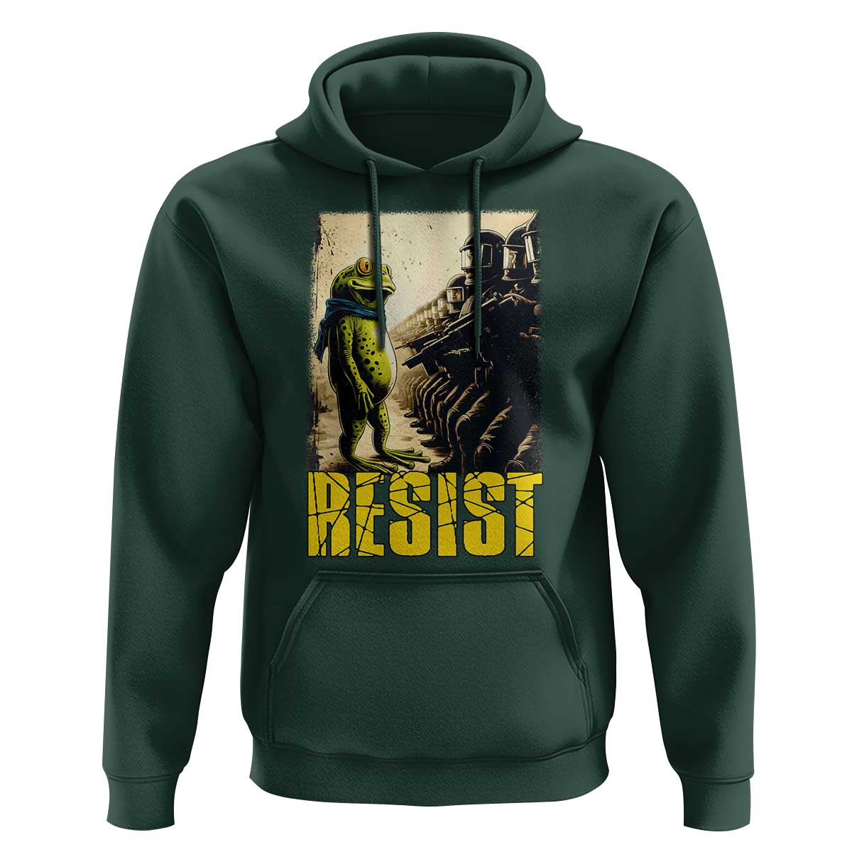 Resist Frog Hoodie Stand Against Free Portland Protest - Wonder Print Shop