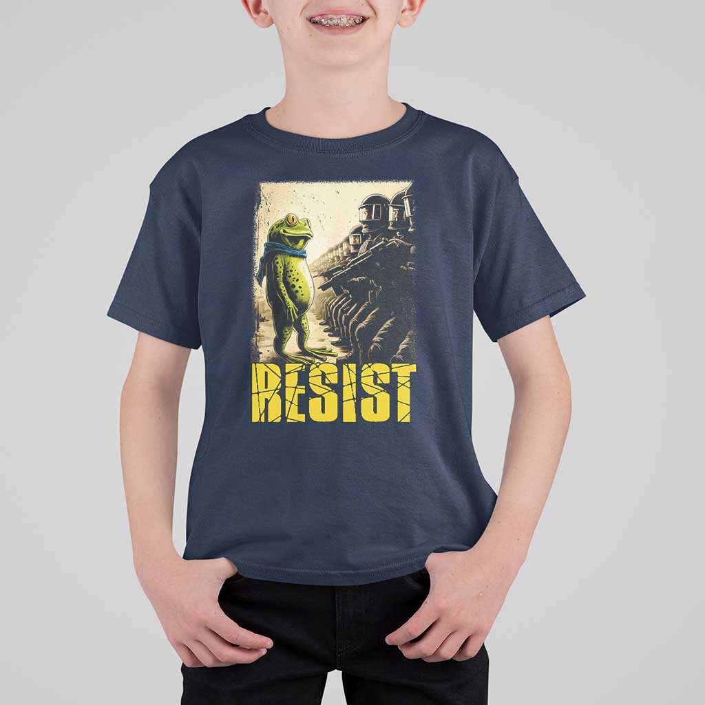 Resist Frog T Shirt For Kid Stand Against Free Portland Protest - Wonder Print Shop