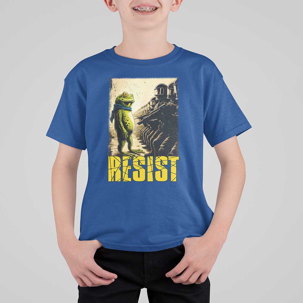 Resist Frog T Shirt For Kid Stand Against Free Portland Protest - Wonder Print Shop
