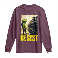 Resist Frog Long Sleeve Shirt Stand Against Free Portland Protest - Wonder Print Shop
