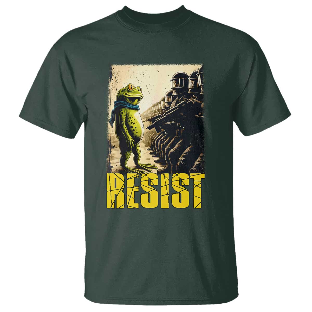 Resist Frog T Shirt Stand Against Free Portland Protest - Wonder Print Shop