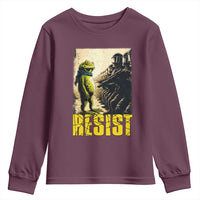 Resist Frog Youth Sweatshirt Stand Against Free Portland Protest - Wonder Print Shop