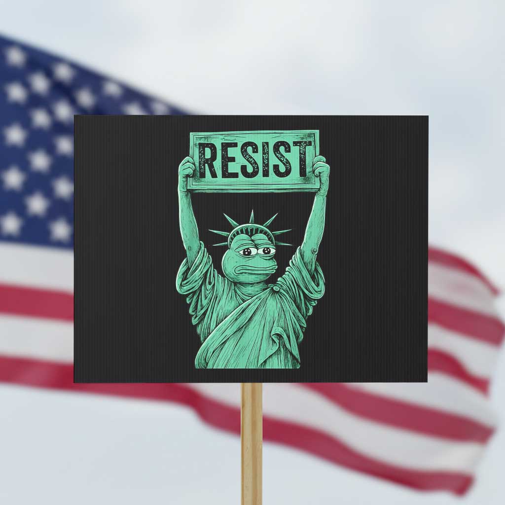 Funny Liberty Frog Meme Resist Protest Sign Portland Frogs Protest Freedom Fighter - Wonder Print Shop