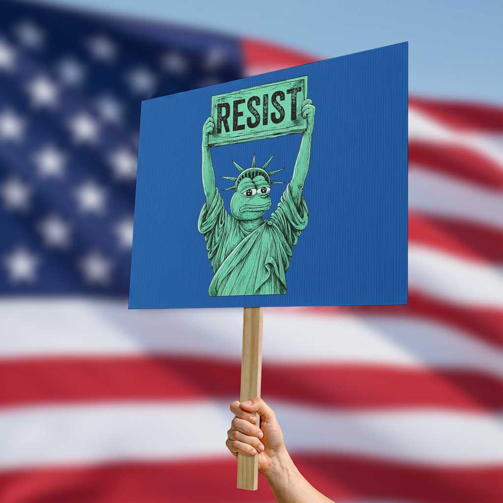 Funny Liberty Frog Meme Resist Protest Sign Portland Frogs Protest Freedom Fighter - Wonder Print Shop