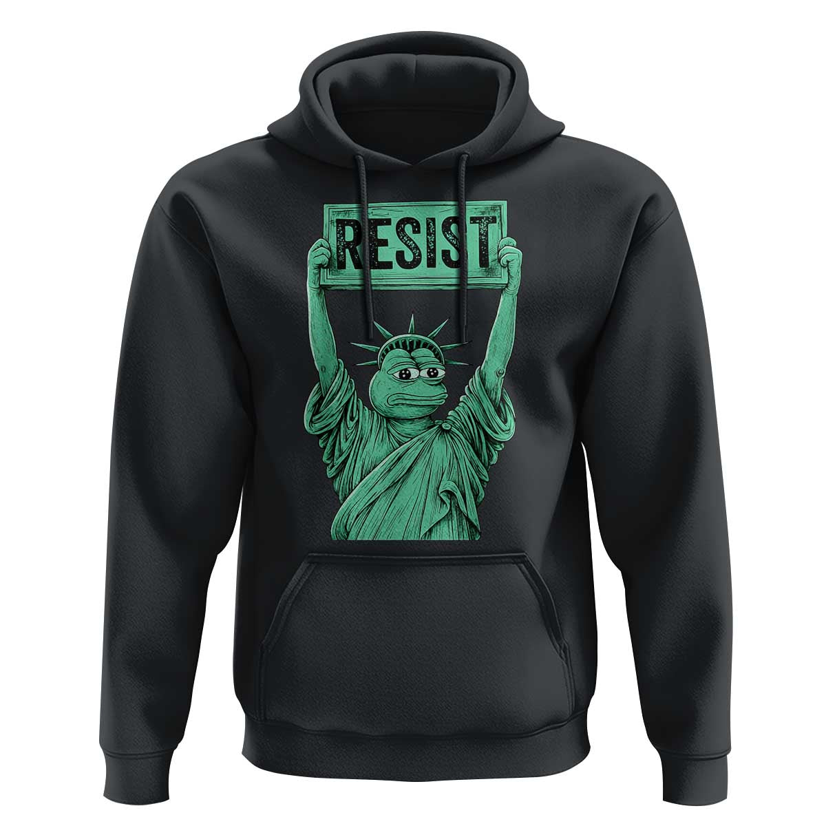 Funny Liberty Frog Meme Resist Hoodie Portland Frogs Protest Freedom Fighter - Wonder Print Shop