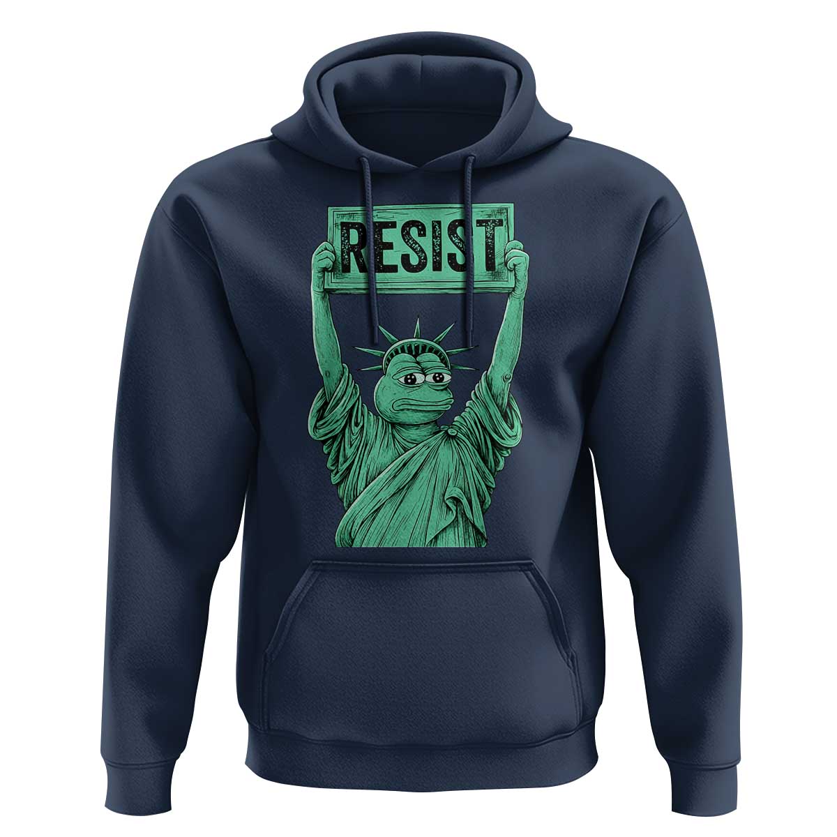 Funny Liberty Frog Meme Resist Hoodie Portland Frogs Protest Freedom Fighter - Wonder Print Shop