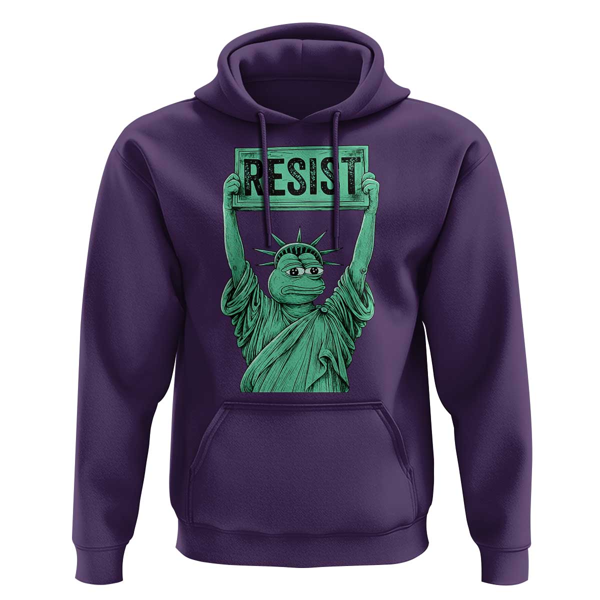 Funny Liberty Frog Meme Resist Hoodie Portland Frogs Protest Freedom Fighter - Wonder Print Shop