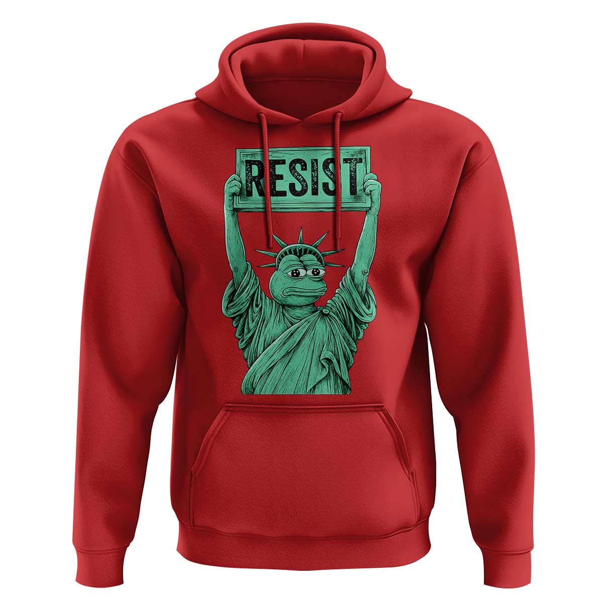 Funny Liberty Frog Meme Resist Hoodie Portland Frogs Protest Freedom Fighter - Wonder Print Shop