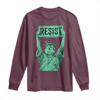 Funny Liberty Frog Meme Resist Long Sleeve Shirt Portland Frogs Protest Freedom Fighter - Wonder Print Shop