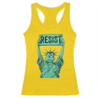 Funny Liberty Frog Meme Resist Racerback Tank Top Portland Frogs Protest Freedom Fighter - Wonder Print Shop