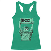 Funny Liberty Frog Meme Resist Racerback Tank Top Portland Frogs Protest Freedom Fighter - Wonder Print Shop