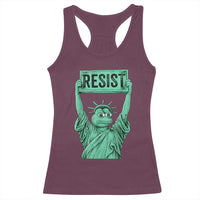 Funny Liberty Frog Meme Resist Racerback Tank Top Portland Frogs Protest Freedom Fighter - Wonder Print Shop