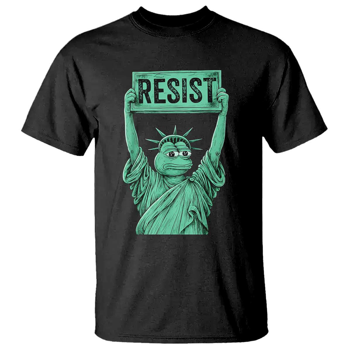 Funny Liberty Frog Meme Resist T Shirt Portland Frogs Protest Freedom Fighter - Wonder Print Shop
