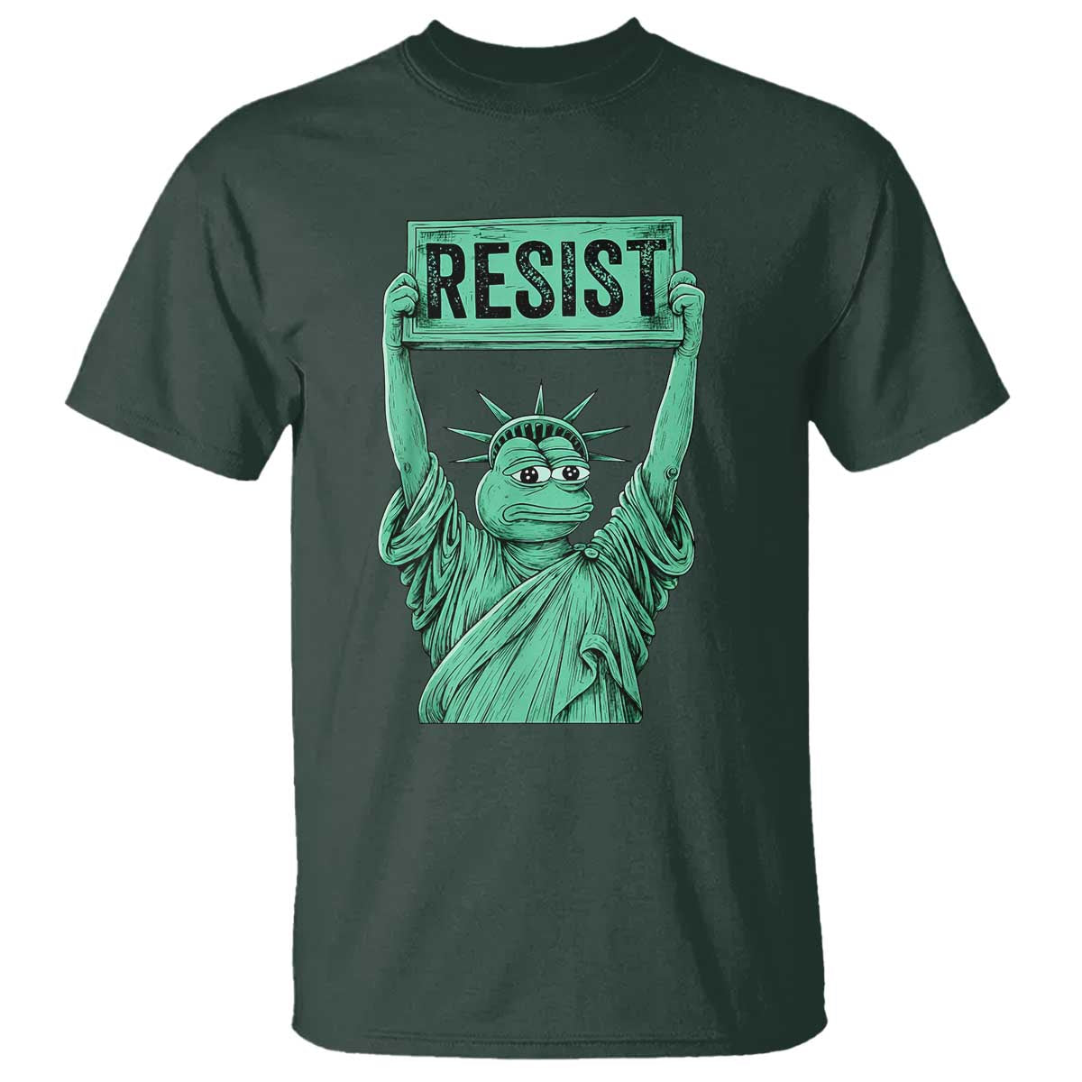 Funny Liberty Frog Meme Resist T Shirt Portland Frogs Protest Freedom Fighter - Wonder Print Shop