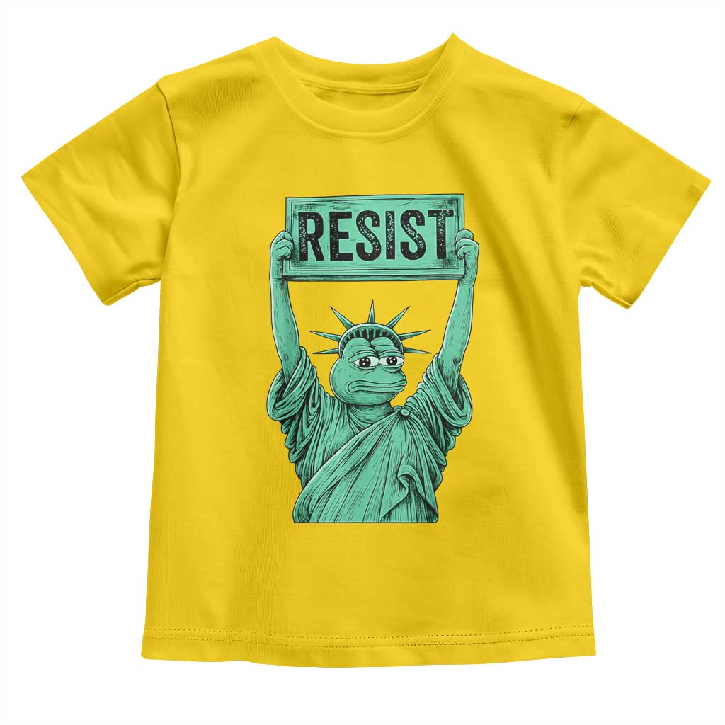 Funny Liberty Frog Meme Resist Toddler T Shirt Portland Frogs Protest Freedom Fighter - Wonder Print Shop