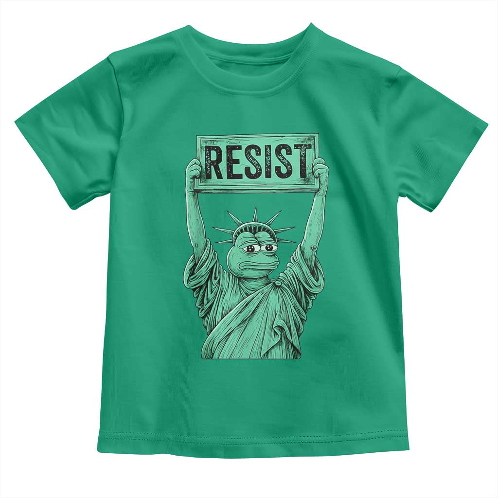 Funny Liberty Frog Meme Resist Toddler T Shirt Portland Frogs Protest Freedom Fighter - Wonder Print Shop