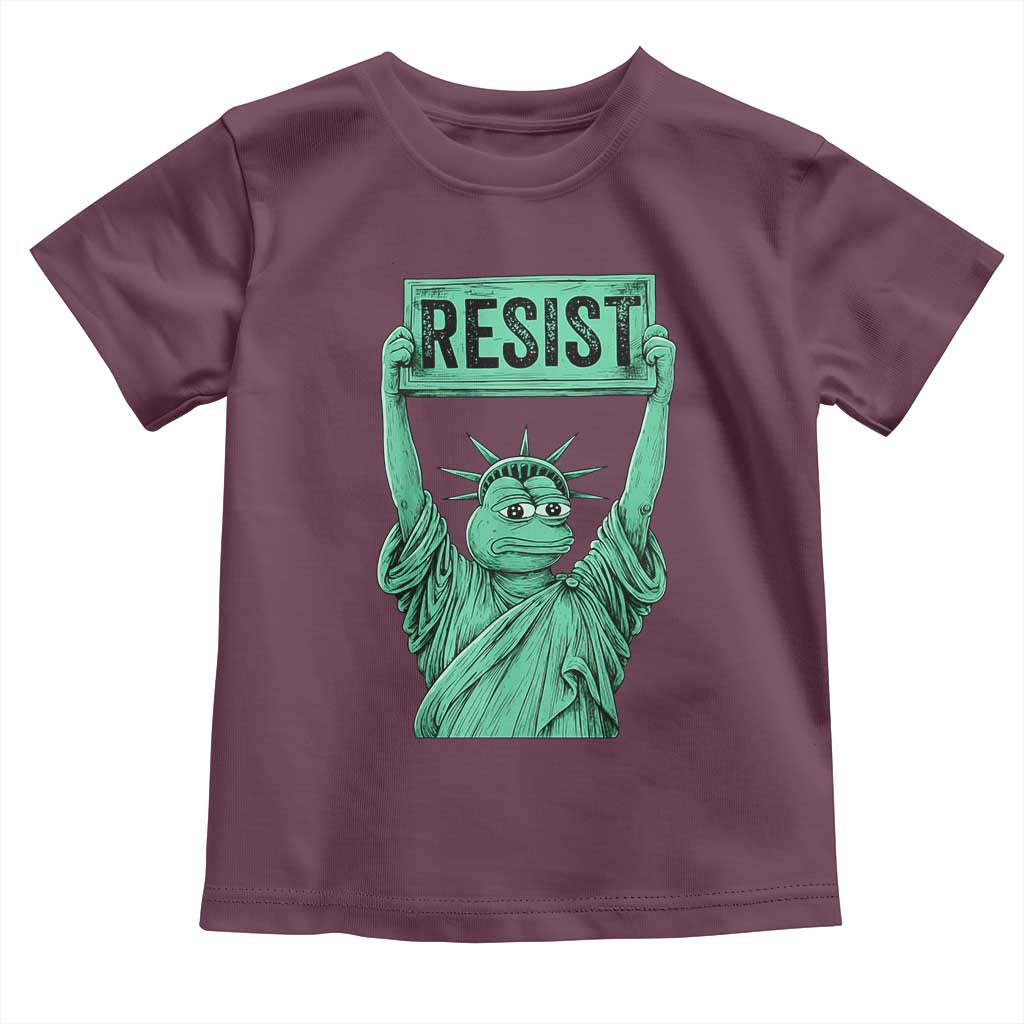 Funny Liberty Frog Meme Resist Toddler T Shirt Portland Frogs Protest Freedom Fighter - Wonder Print Shop