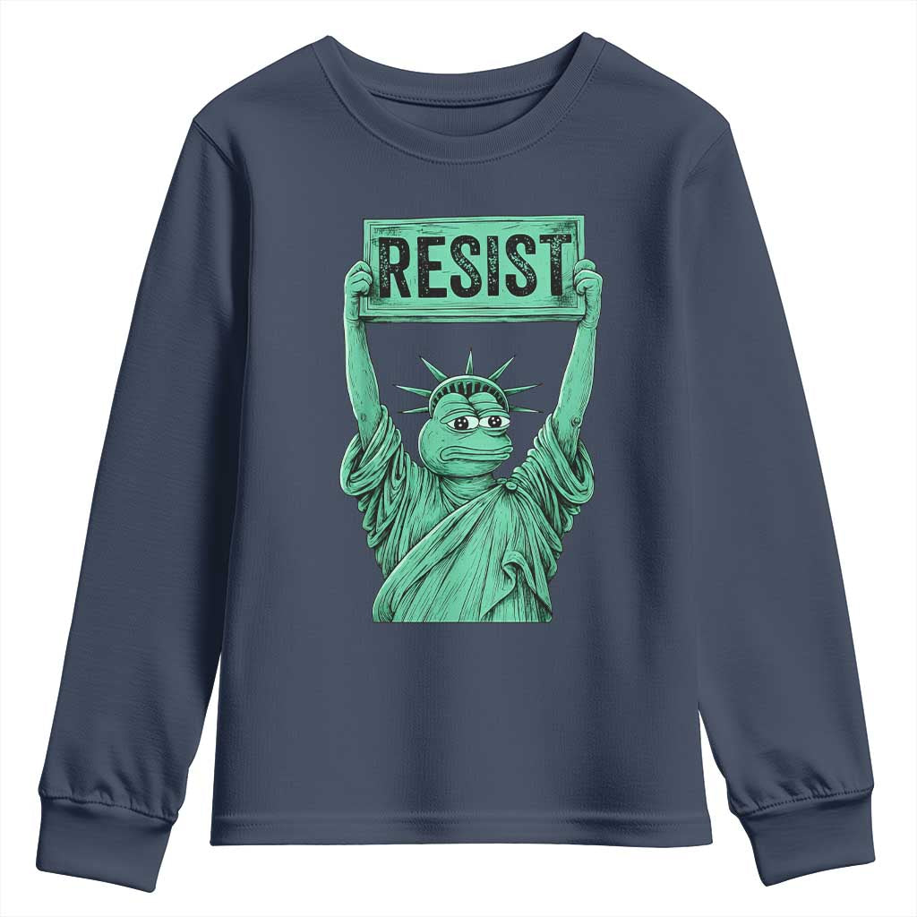 Funny Liberty Frog Meme Resist Youth Sweatshirt Portland Frogs Protest Freedom Fighter - Wonder Print Shop