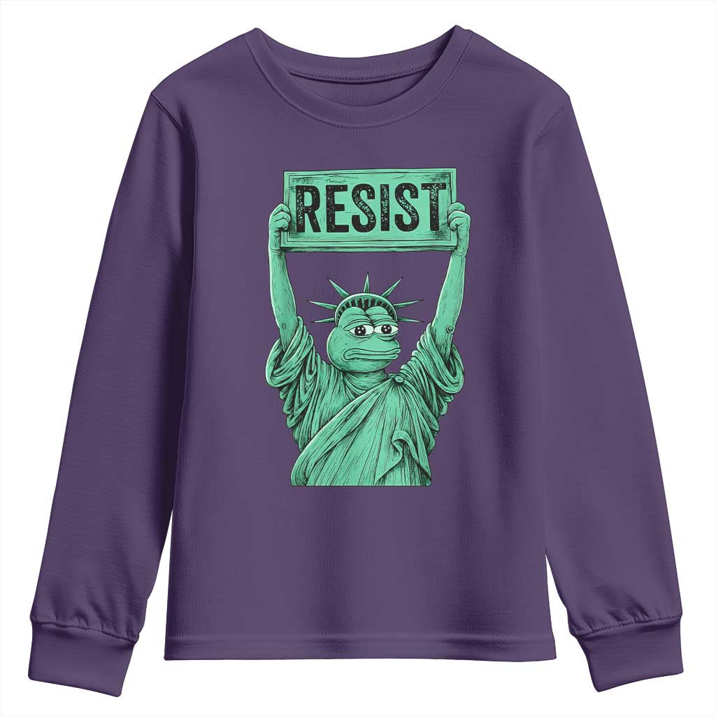 Funny Liberty Frog Meme Resist Youth Sweatshirt Portland Frogs Protest Freedom Fighter - Wonder Print Shop