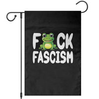 Funny Frog Fck Fascism Garden Flag Resist Protest Human Rights - Wonder Print Shop