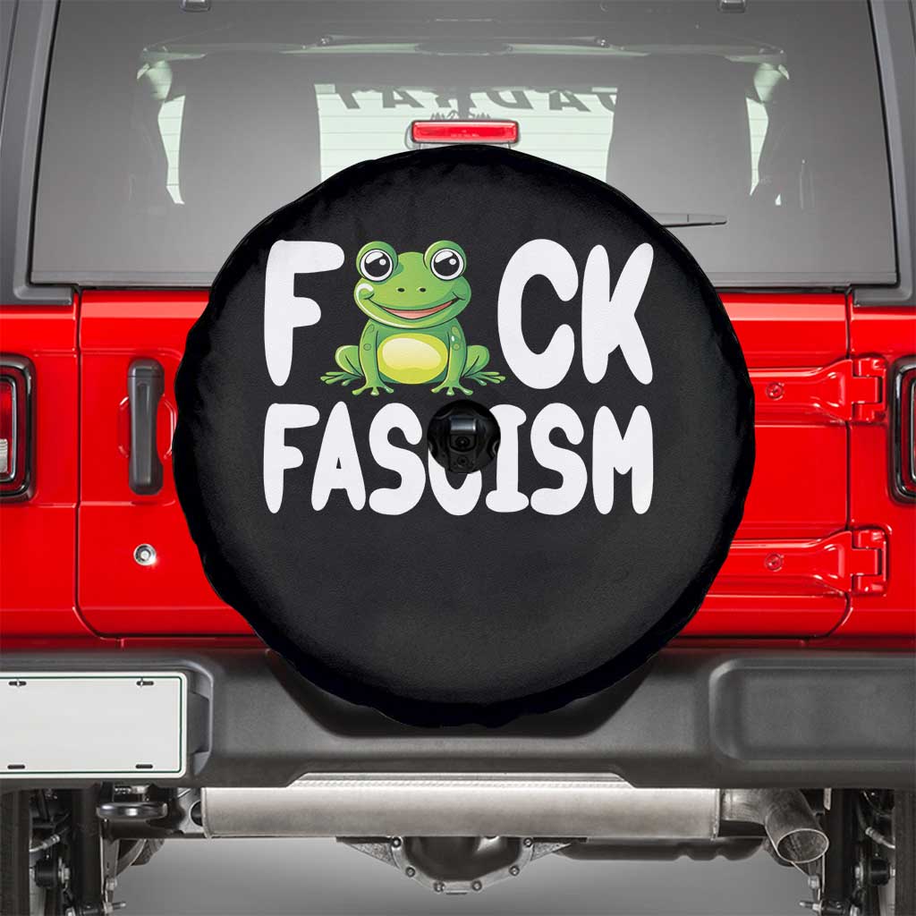 Funny Frog Fck Fascism Spare Tire Cover Resist Protest Human Rights - Wonder Print Shop
