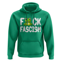 Funny Frog Fck Fascism Hoodie Resist Protest Human Rights - Wonder Print Shop