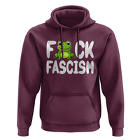 Funny Frog Fck Fascism Hoodie Resist Protest Human Rights - Wonder Print Shop