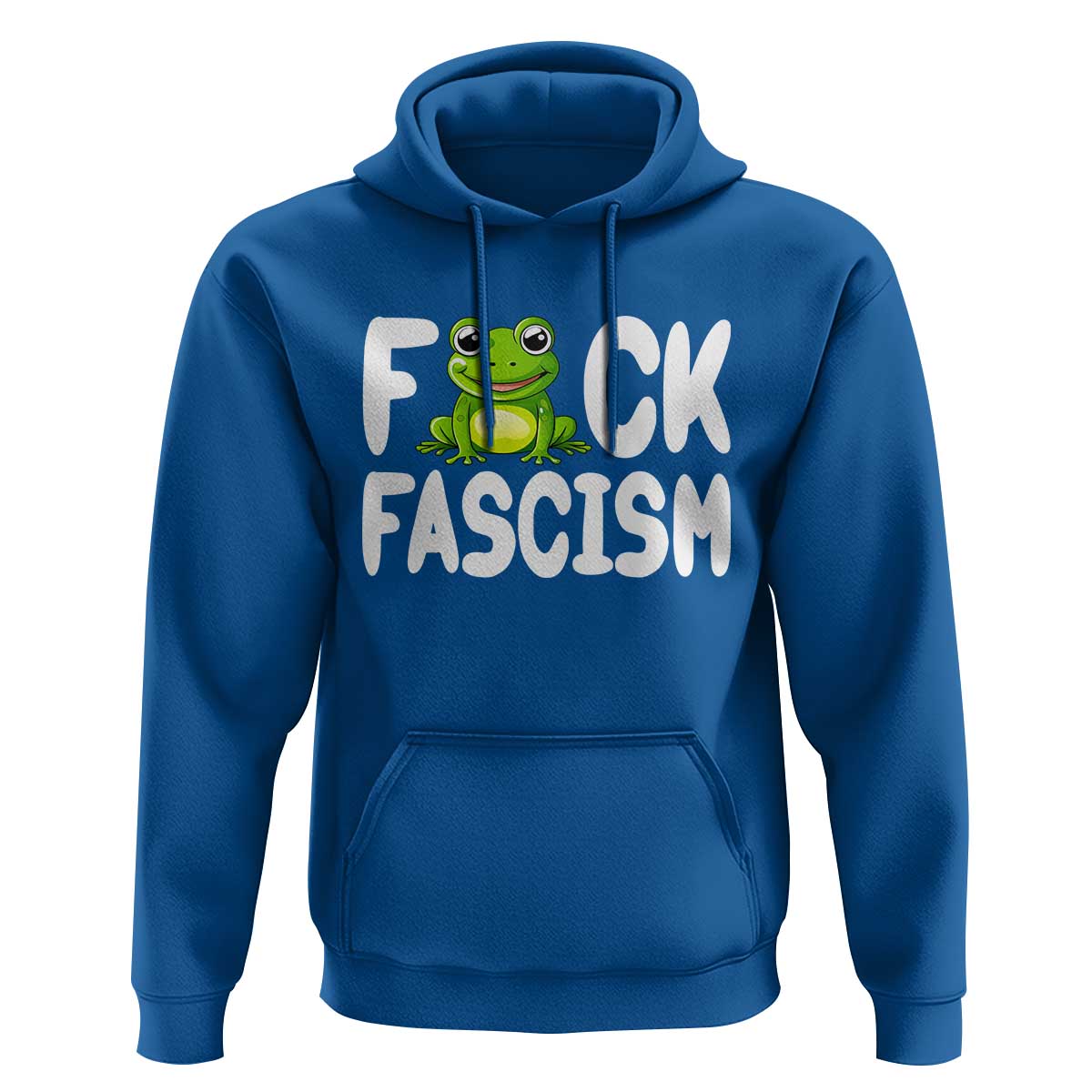 Funny Frog Fck Fascism Hoodie Resist Protest Human Rights - Wonder Print Shop
