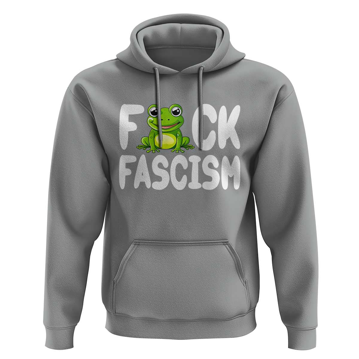 Funny Frog Fck Fascism Hoodie Resist Protest Human Rights - Wonder Print Shop
