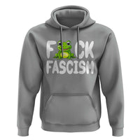 Funny Frog Fck Fascism Hoodie Resist Protest Human Rights - Wonder Print Shop