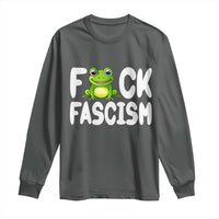 Funny Frog Fck Fascism Long Sleeve Shirt Resist Protest Human Rights - Wonder Print Shop