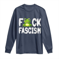 Funny Frog Fck Fascism Long Sleeve Shirt Resist Protest Human Rights - Wonder Print Shop