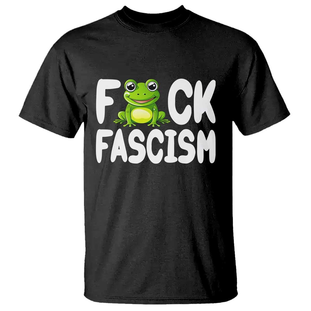 Funny Frog Fck Fascism T Shirt Resist Protest Human Rights - Wonder Print Shop