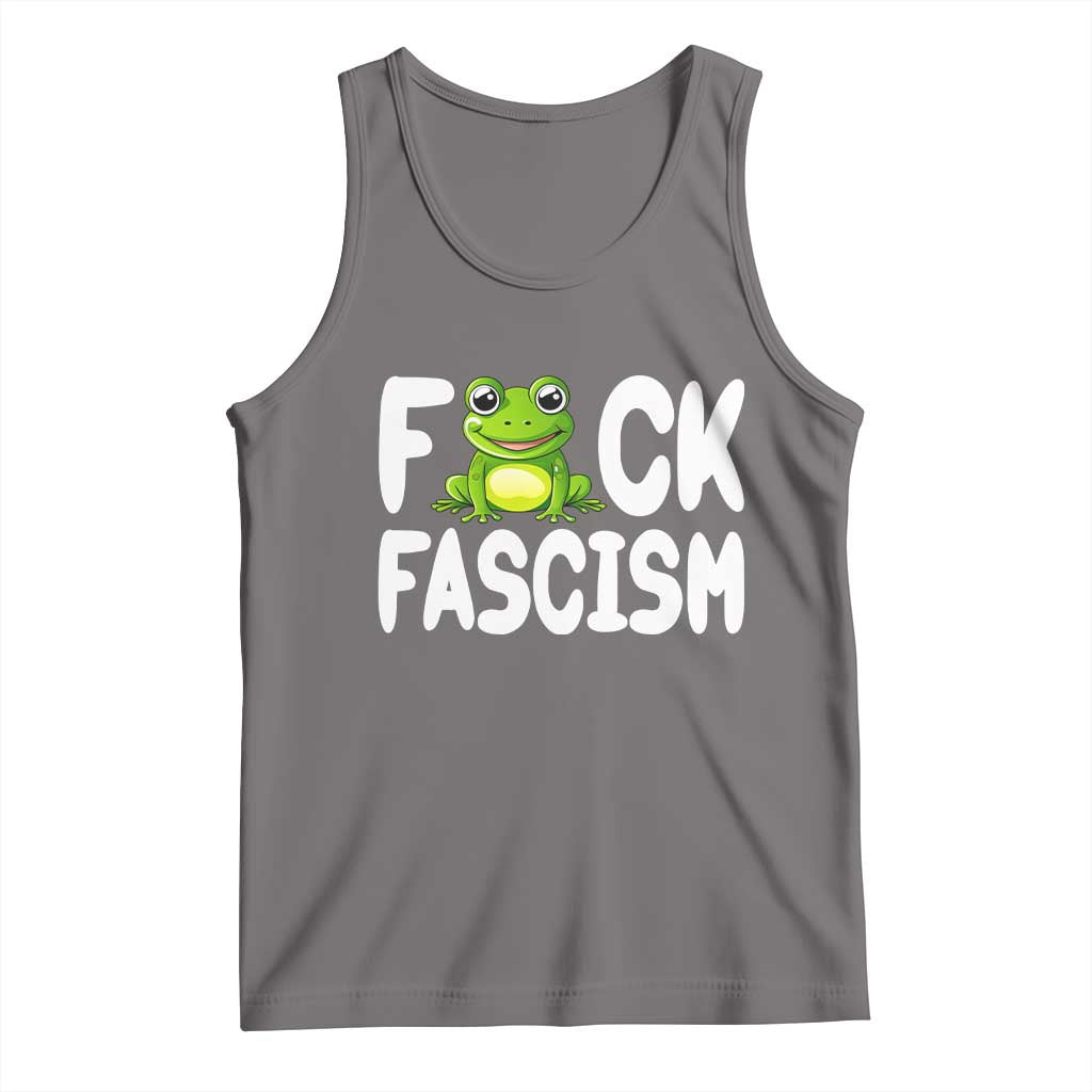 Funny Frog Fck Fascism Tank Top Resist Protest Human Rights - Wonder Print Shop