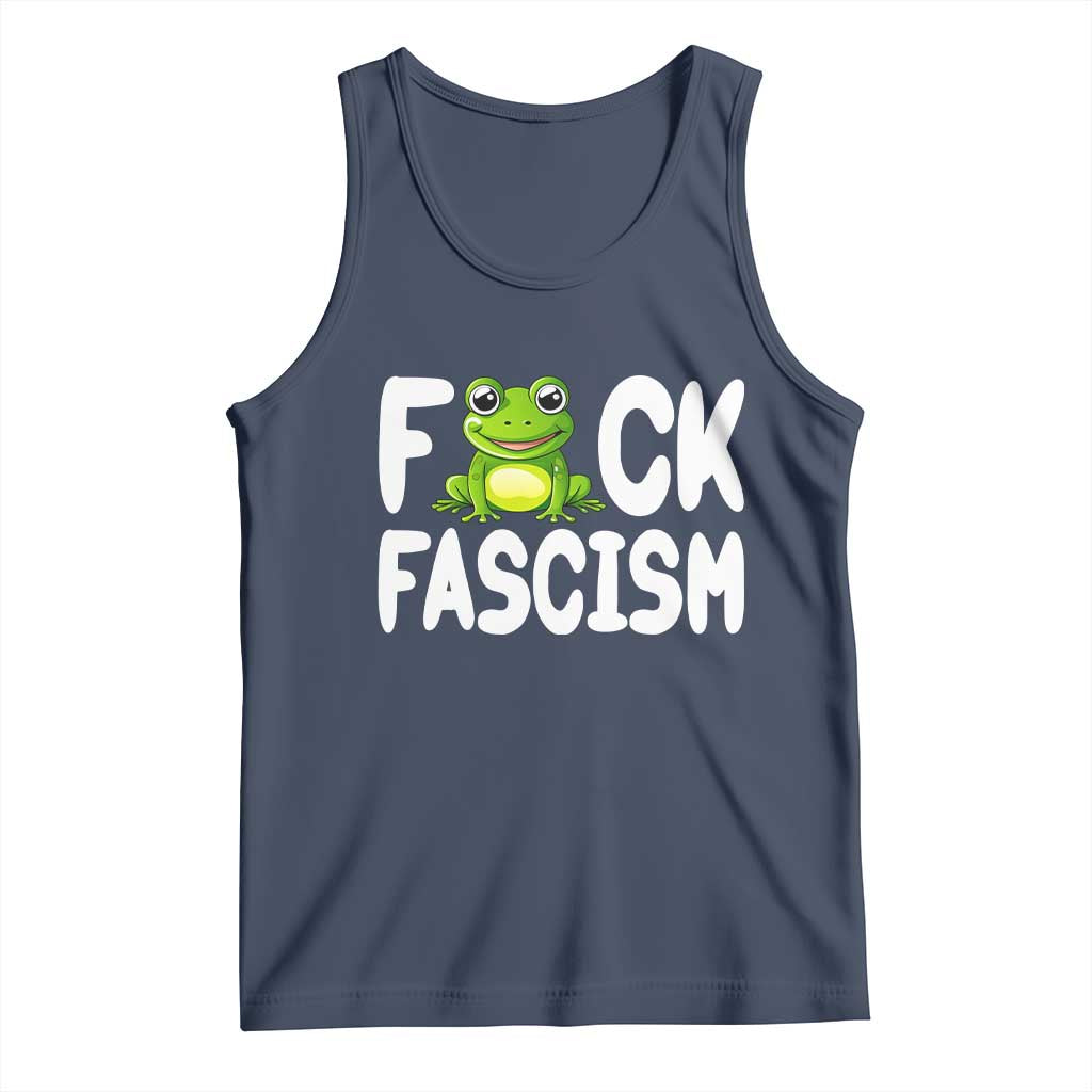 Funny Frog Fck Fascism Tank Top Resist Protest Human Rights - Wonder Print Shop