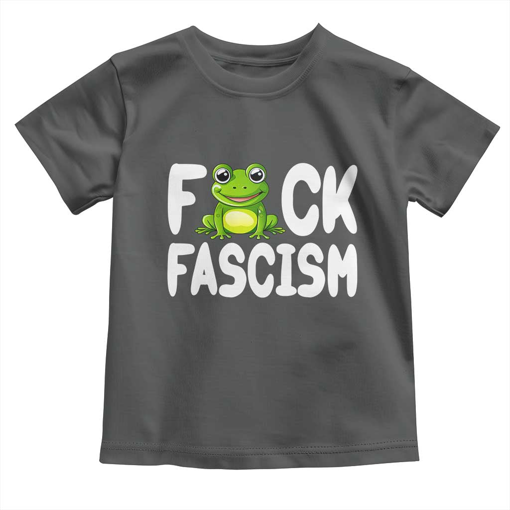 Funny Frog Fck Fascism Toddler T Shirt Resist Protest Human Rights - Wonder Print Shop