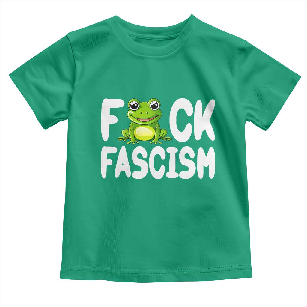 Funny Frog Fck Fascism Toddler T Shirt Resist Protest Human Rights - Wonder Print Shop