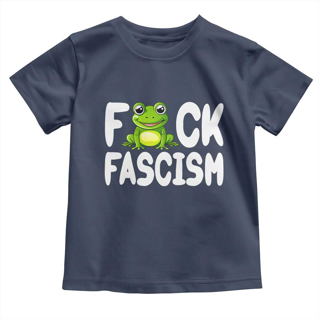 Funny Frog Fck Fascism Toddler T Shirt Resist Protest Human Rights - Wonder Print Shop