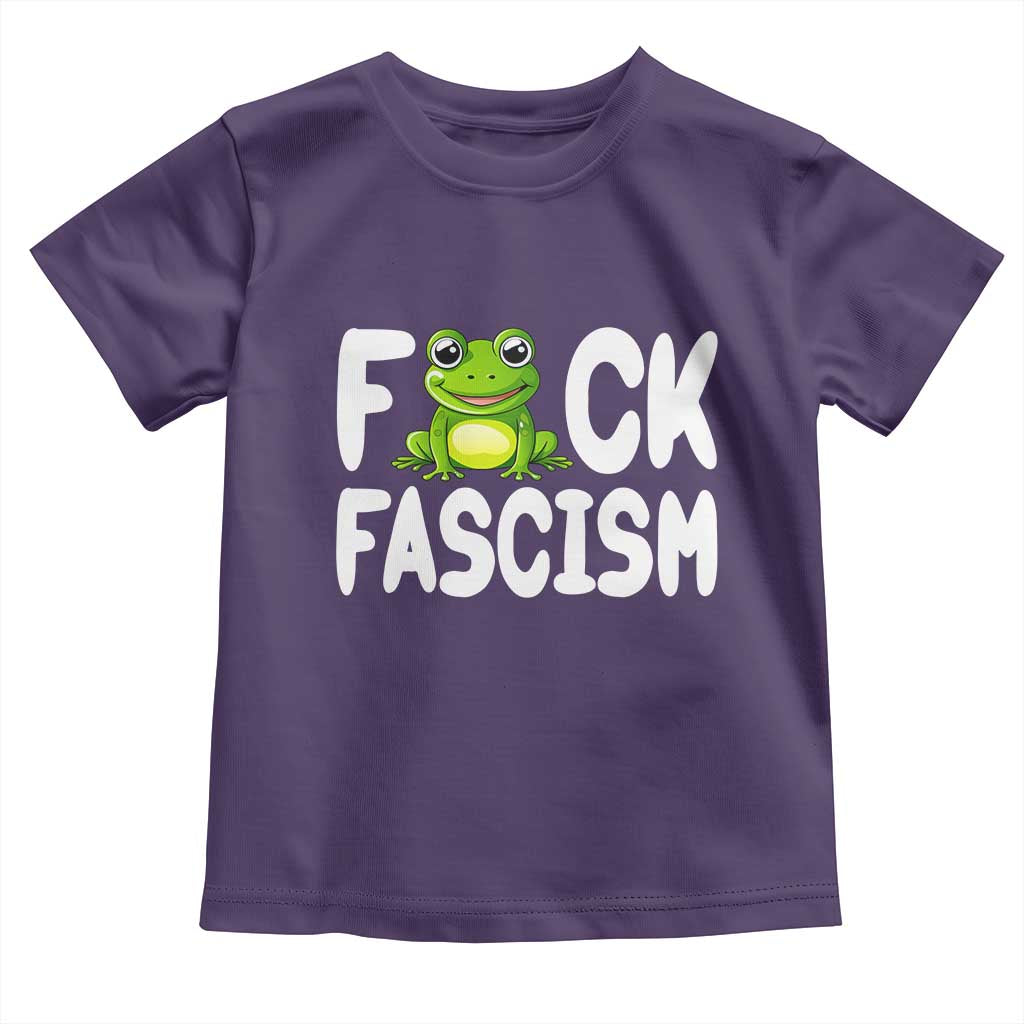 Funny Frog Fck Fascism Toddler T Shirt Resist Protest Human Rights - Wonder Print Shop