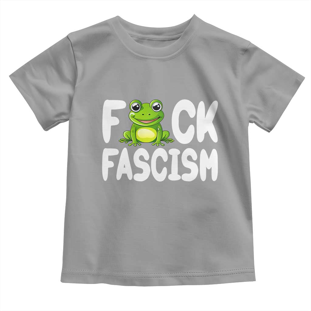 Funny Frog Fck Fascism Toddler T Shirt Resist Protest Human Rights - Wonder Print Shop
