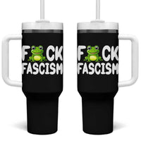 Funny Frog Fck Fascism Tumbler With Handle Resist Protest Human Rights - Wonder Print Shop