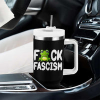 Funny Frog Fck Fascism Tumbler With Handle Resist Protest Human Rights - Wonder Print Shop