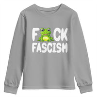 Funny Frog Fck Fascism Youth Sweatshirt Resist Protest Human Rights - Wonder Print Shop