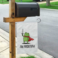 Funny Huzzah Frog Garden Flag Im Frogtifa Knight Resist Protest - Wonder Print Shop