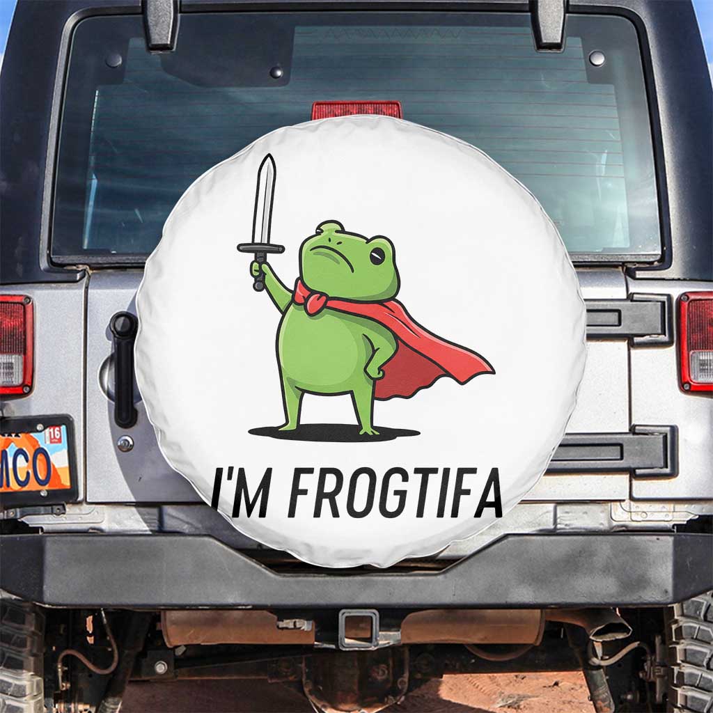 Funny Huzzah Frog Spare Tire Cover Im Frogtifa Knight Resist Protest - Wonder Print Shop