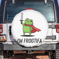 Funny Huzzah Frog Spare Tire Cover Im Frogtifa Knight Resist Protest - Wonder Print Shop