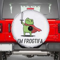 Funny Huzzah Frog Spare Tire Cover Im Frogtifa Knight Resist Protest - Wonder Print Shop